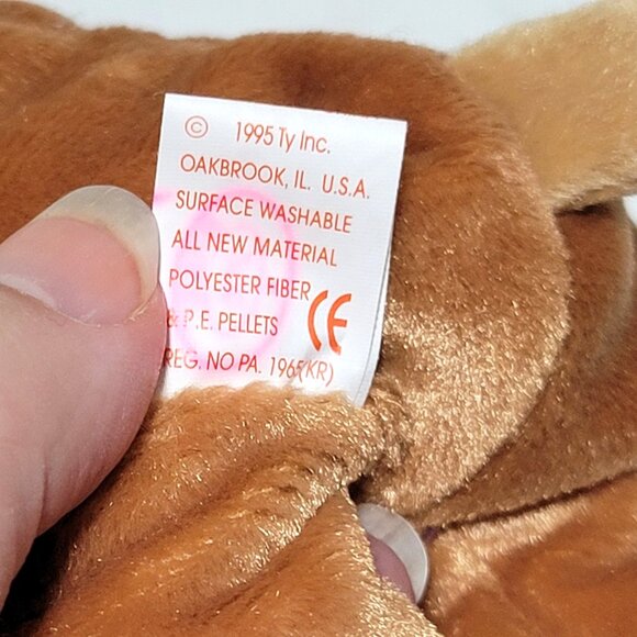 TY Beanie Baby Jungle Animals Lot of 4 Bongo '95 Congo '96 Mooch '99 Stripes '98 - Picture 9 of 11